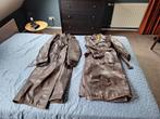 Leren oldtimer brommer/motor jassen, Ophalen, Gebruikt