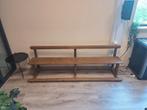 Brocante doorleefd oud schoolbankje, Ophalen
