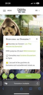 2x kaartjes voor de Grotten van Han en Wildlife., Tickets en Kaartjes, Twee personen, Overige soorten, Overige typen