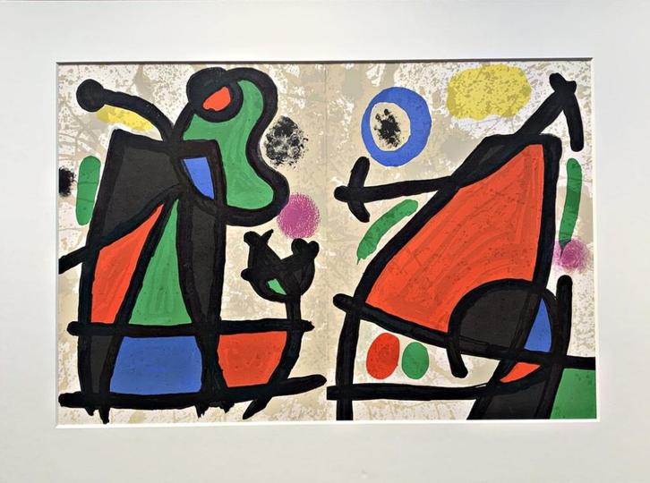 Joan Miro - Litho -, Antiek en Kunst, Kunst | Litho's en Zeefdrukken, Ophalen of Verzenden