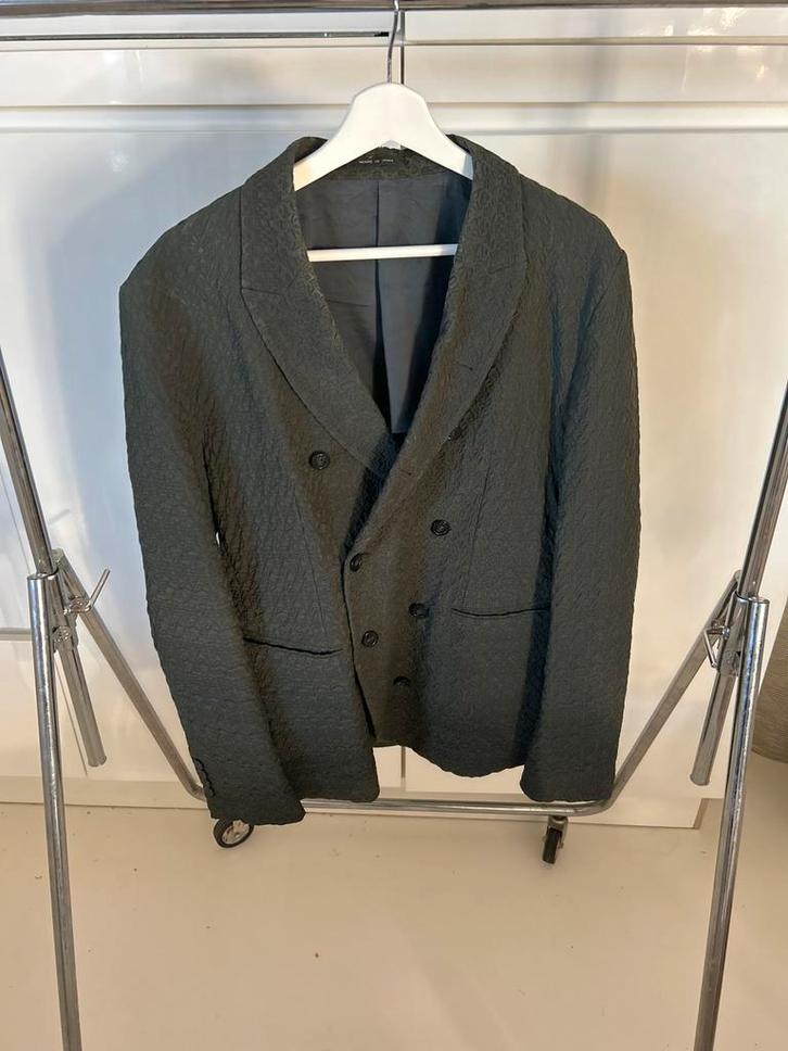 Armani Double Breast Blazer Maat 52, Kleding | Heren, Kostuums en Colberts, Zo goed als nieuw, Maat 52/54 (L), Groen, Ophalen of Verzenden