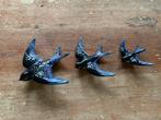 Setje van 3 vintage zwaluwen, Ophalen of Verzenden, Huis en Inrichting