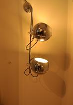 Gepo vintage wandlamp dubbele chrome bol uniek exemplaar, Huis en Inrichting, Lampen | Wandlampen, Design - Vintage - 70ties - Bollamp - Wandlamp - Chrome