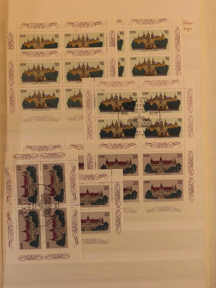 DDR - VELLEN/KLEINBOGEN/VELDELEN etc. - (E24) - 1/2 -, Postzegels en Munten, Postzegels | Volle albums en Verzamelingen, Buitenland