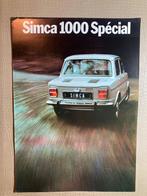Folder simca 1000 special, Boeken, Ophalen of Verzenden, Zo goed als nieuw, Overige merken