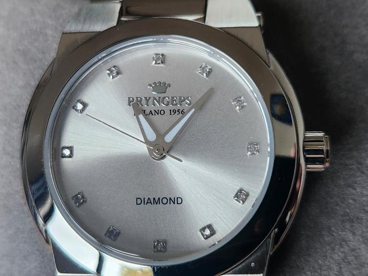 Italiaanse Pryngeps Milano 1956 Diamond Horloge 2016 A943/QB, Sieraden, Tassen en Uiterlijk, Horloges | Dames, Nieuw, Polshorloge