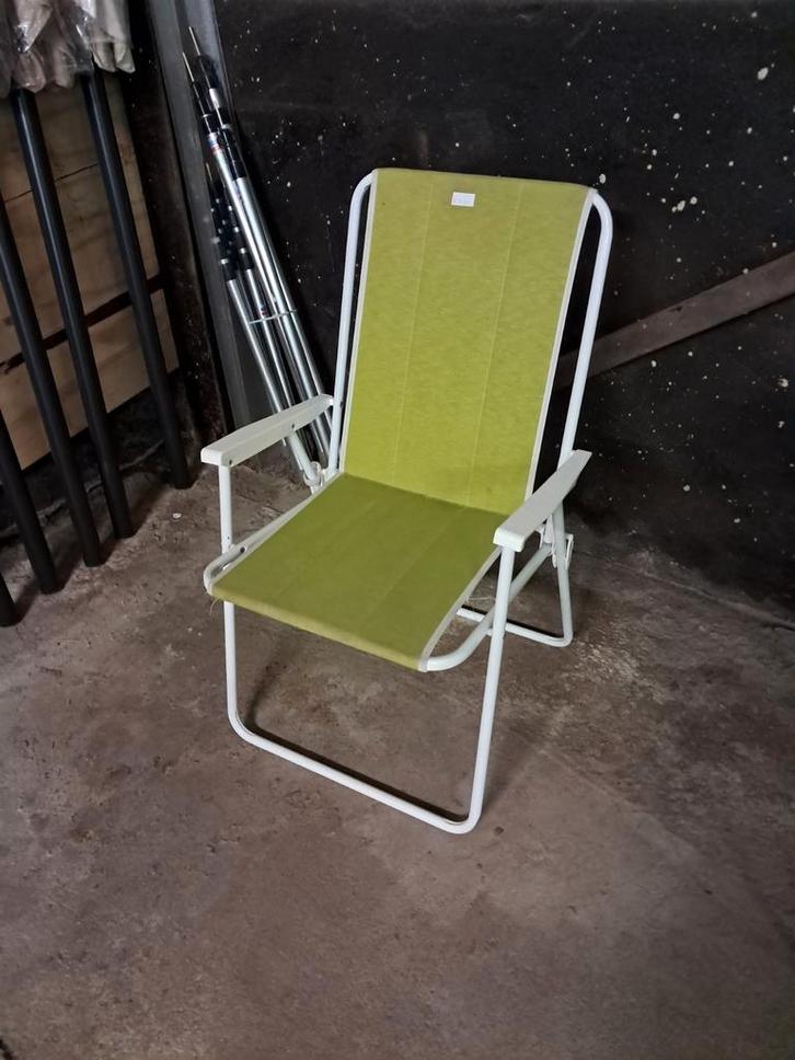 Campingstoel - Groen, Tuin en Terras, Tuinstoelen, Ophalen of Verzenden
