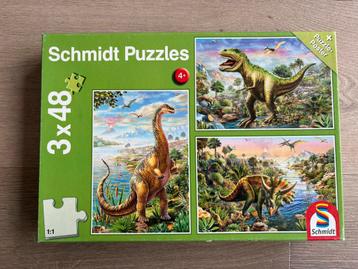 Schmidt Puzzles Dino's 3x48 stukjes beschikbaar voor biedingen