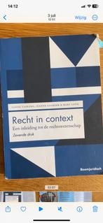Sanne Taekema - Recht in context, Boeken, Ophalen of Verzenden, Zo goed als nieuw, Sanne Taekema; Jeanne Gaakeer; Marc Loth