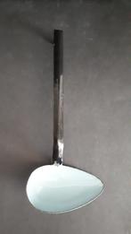 Lepel zijwaarts zwart emaille, Antiek en Kunst, Antiek | Emaille, Ophalen of Verzenden