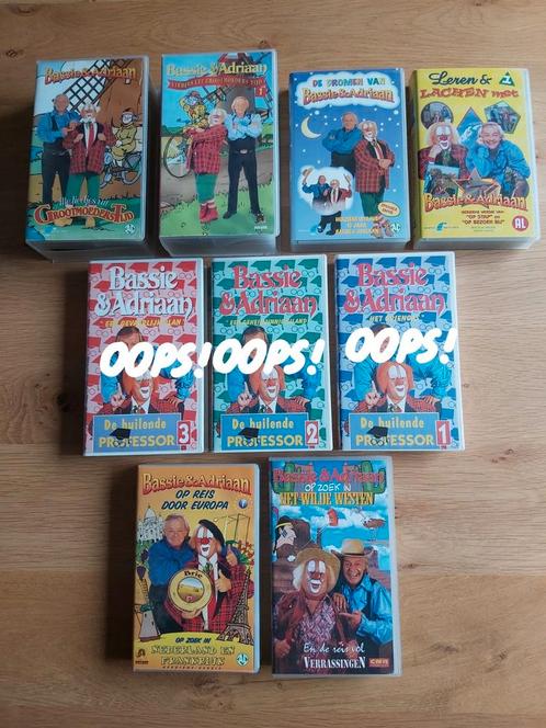 Bassie en Adriaan nog enkele, Cd's en Dvd's, VHS | Kinderen en Jeugd, Zo goed als nieuw, Kinderprogramma's en -films, Overige typen