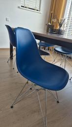 Design - Vitra Eames DRS - eetkamerstoel - 6 stuks, Huis en Inrichting, Stoelen, Ophalen, Industriële Designerstoel, Blauw, Zo goed als nieuw