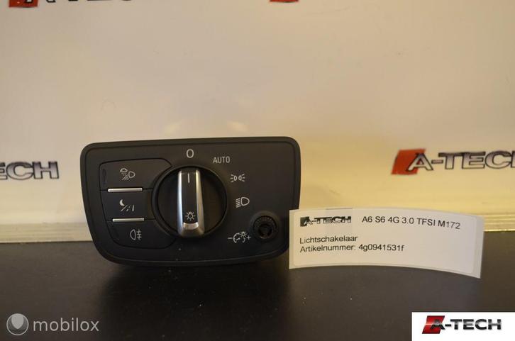 Lichtschakelaar Audi A6 C7 S6 ('11-'18) 4g0941531f M172, Auto-onderdelen, Dashboard en Schakelaars, Audi, Gebruikt, Ophalen of Verzenden