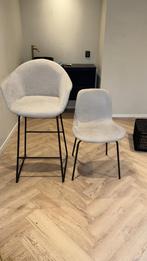 Set van 2 beige stoelen, Huis en Inrichting, Ophalen, Twee, Zo goed als nieuw, Metaal