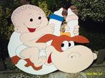Geboortebord baby op koe, Ophalen