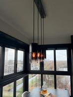 Lamp en Licht hanglamp met dimbaar licht, Ophalen of Verzenden, Gebruikt, Hout, Minder dan 50 cm