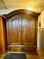 Massief eiken toogkast met 2 lades - Oldenzaal, Huis en Inrichting, Gebruikt, 200 cm of meer, 150 tot 200 cm, Eikenhout