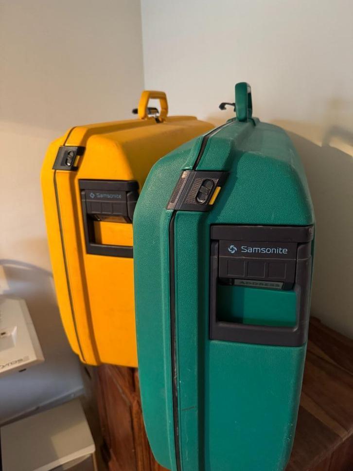 Koffers  Samsonite, Sieraden, Tassen en Uiterlijk, Koffers, Gebruikt, Hard kunststof, 70 cm of meer, 55 cm of meer, Slot, Uitschuifbare handgreep