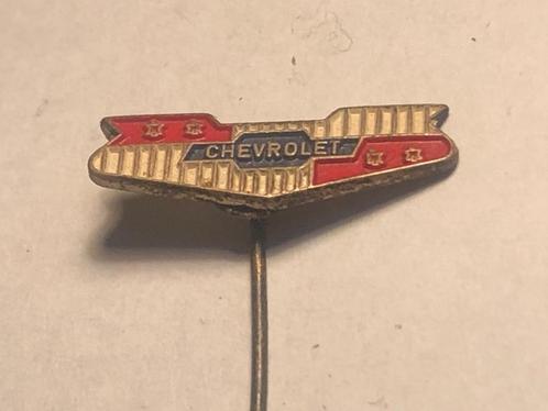 Metalen CHEVROLET AUTOMERK Speld (Rood/Wit/Blauw)., Verzamelen, Speldjes, Pins en Buttons, Zo goed als nieuw, Speldje of Pin, Transport
