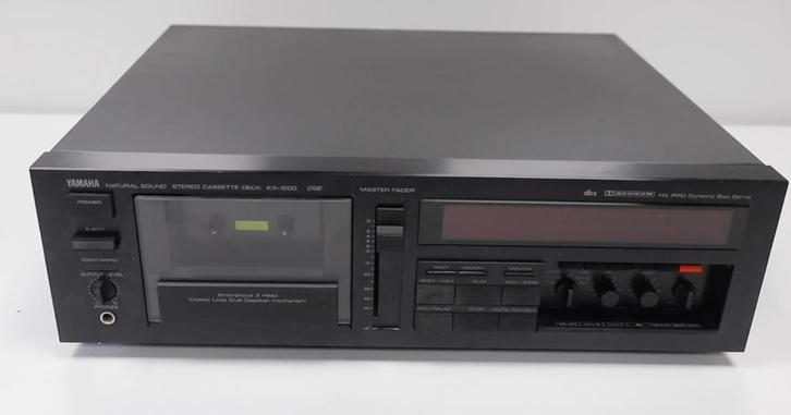 yamaha kx-1200 top model 3-head cassette deck, Audio, Tv en Foto, Cassettedecks, Enkel, Overige merken, Tiptoetsen, Tape counter