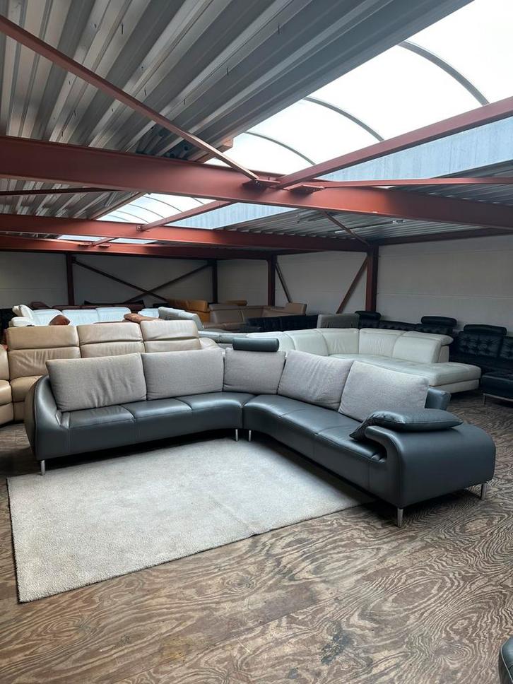 Design leren hoekbank Leolux Vol de Reve , hoekbank leer, Huis en Inrichting, Banken | Sofa's en Chaises Longues, Zo goed als nieuw