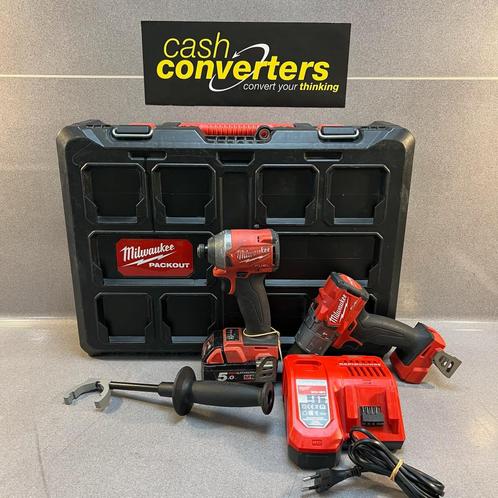 Milwaukee Set | M18FID + M18FPD2 | 1x accu+lader | 373549, Doe-het-zelf en Verbouw, Gereedschap | Boormachines, Gebruikt, Boor- en Schroefmachine