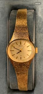 Horloge vintage Seiko en Pontiac dameshorloges gouden kast, Ophalen of Verzenden, Zo goed als nieuw, Staal, Overige merken