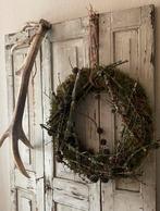 Grote landelijke krans van natuurlijke materialen, Ophalen of Verzenden, Nieuw