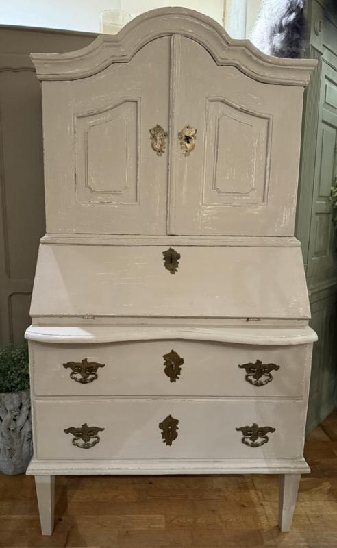 Brocante secretaire, antiek bureau vintage kast kastje VdlM, Huis en Inrichting, Kasten | Secretaires, Zo goed als nieuw, Ophalen