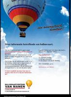 Ballonvaart ballonvlucht 1 persoon ~avondvlucht~, Tickets en Kaartjes, Eén persoon