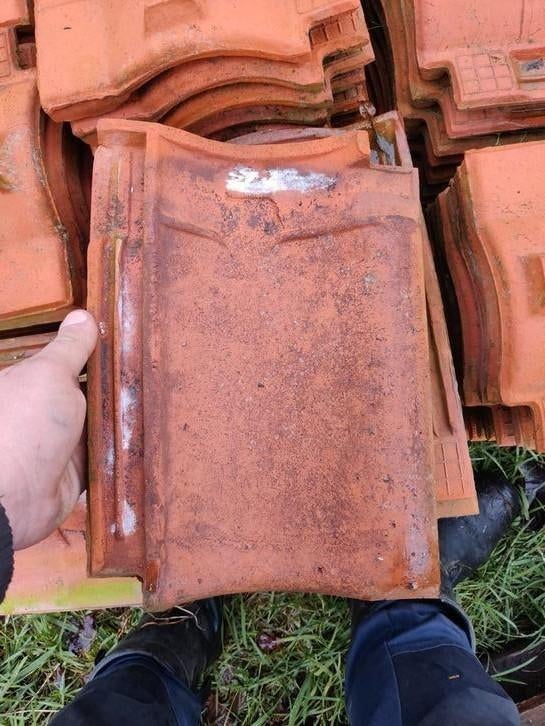 Rode Hollandse Dakpannen - ca. 400 stuks, Doe-het-zelf en Verbouw, Dakpannen en Dakbedekking, Gebruikt, Steen of Klei, Ophalen of Verzenden