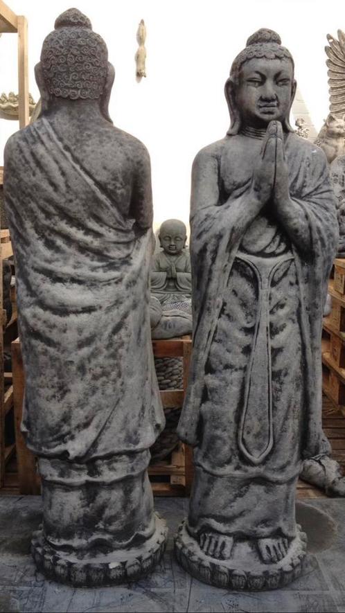Boeddha 115cm 90kg Tempel bewaker Vijver Feng Shui Shiva, Tuin en Terras, Tuinbeelden, Nieuw, Boeddhabeeld, Beton, Ophalen of Verzenden