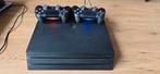 Playstation 4 pro 1 TB  nog als nieuw met twee games., De wielbasis, Met 2 controllers, Dewielbasis@outlook.com, Zo goed als nieuw