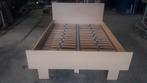 Ledikant met lattenbodem - Novalat, Huis en Inrichting, Ophalen, Tweepersoons, 140 cm, Zo goed als nieuw