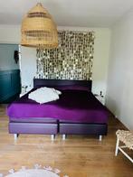 Paars tweepersoonsbed, Huis en Inrichting, Slaapkamer | Bedden, Overige kleuren, Tweepersoons, Ophalen of Verzenden, Zo goed als nieuw