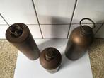 Drie oude messing waterkruiken, Antiek en Kunst, Ophalen of Verzenden