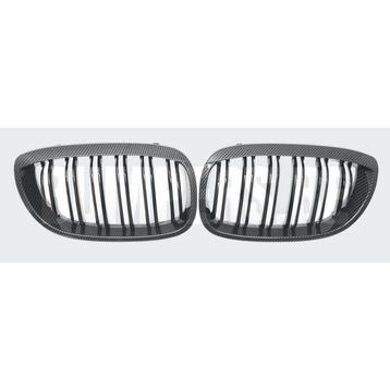 Grill Niergrill Carbon Look dubbele spijl BMW 3 Serie Coupé  beschikbaar voor biedingen