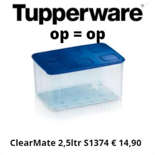 Tupperware ClearMate 2,5 liter, Huis en Inrichting, Keuken | Tupperware, Nieuw, Blauw, Ophalen of Verzenden