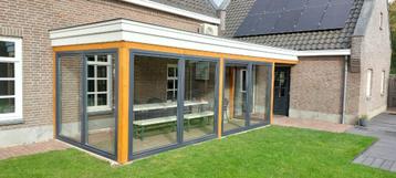 2-delige kantel schuifpuien in kunststof antraciet grijs beschikbaar voor biedingen