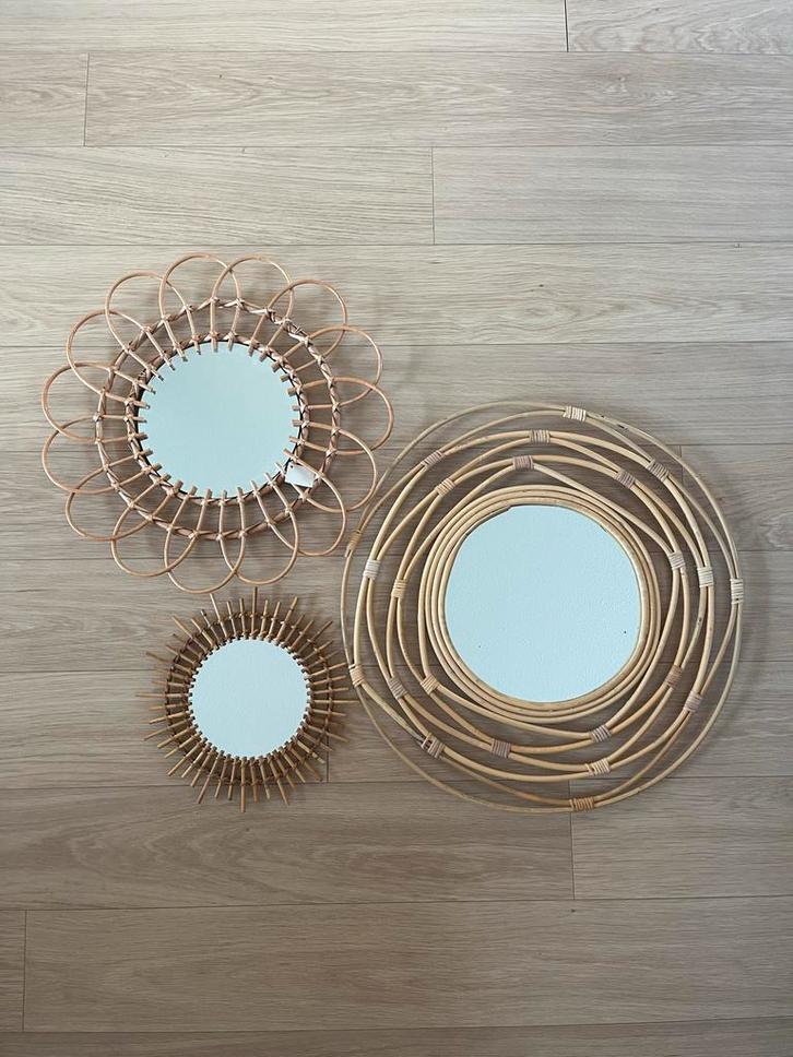 3 Xenos spiegels - set of los, Huis en Inrichting, Woonaccessoires | Spiegels, Zo goed als nieuw, 50 tot 75 cm, Minder dan 100 cm