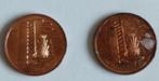Singapore munten, 1 cent 1981 en 1986, volgnr 180, Ophalen of Verzenden, Zuidoost-Azië, Losse munt