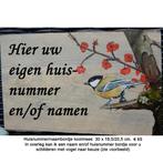 Schilderij huisnummerbord/naambord op hout met vogel of dier, Minder dan 50 cm, Oorspronkelijke maker, Nieuw, Ophalen of Verzenden
