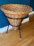 Vintage Rohé Noordwolde rotan mand, retro, rieten mand, Ophalen of Verzenden, Gebruikt