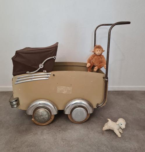 Vintage brocante poppenwagen, Antiek en Kunst, Antiek | Speelgoed, Ophalen of Verzenden