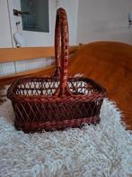 Vintage Rotan flessen mandje, Ophalen of Verzenden, Zo goed als nieuw