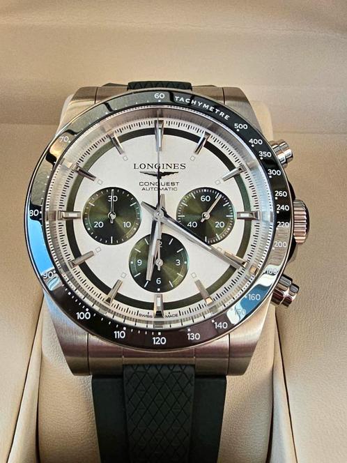Longines conquest chronograph fullset, Sieraden, Tassen en Uiterlijk, Horloges | Heren, Zo goed als nieuw, Polshorloge, Overige merken