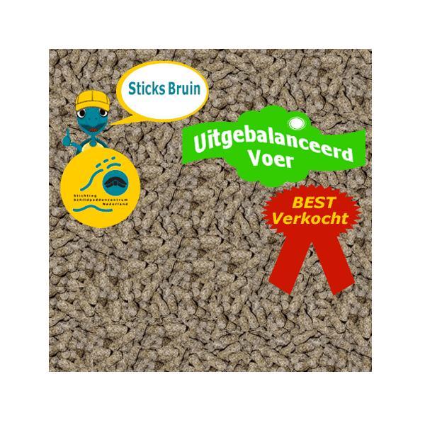 Sticks Bruin voor Waterschildpadden (Uitgebalanceerd Voer), Dieren en Toebehoren, Reptielen en Amfibieën | Toebehoren, Nieuw, Overige typen