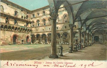 (379-004-003) Milano Interno del Castello Sforzesco beschikbaar voor biedingen