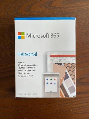 Nieuw: Microsoft 365 Personal (1 jaar) - Ongeopend beschikbaar voor biedingen