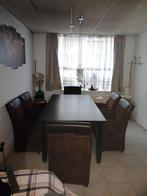 luxe eettafel met zes stoelen tweedekans, Ophalen, Bruin, Klassiek, Hout